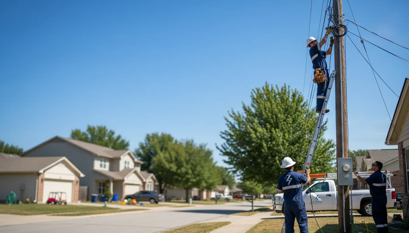 Residential electrician providing installation services in Kismet, KS